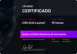 Grid Layout Certificado